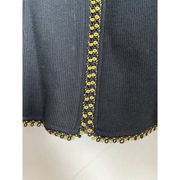 Suttles & Seawinds Vintage Collared Trim Sweater jacket Size L Made In Canada - Picture 3 of 9